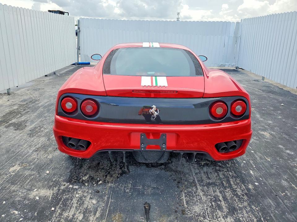 2004 Ferrari 360 VIN ZFFYU51A140137225 COPART salvage auction — WATER/FLOOD, FL - CERT OF TITLE-SLVG REBLD FLOOD, sold $40,500 on 2026-08-04 (photo 6)