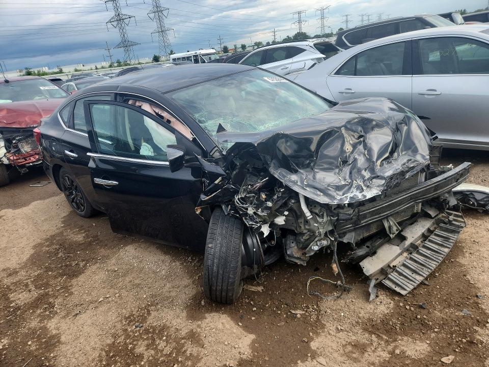 2019 Nissan Sentra VIN 3N1AB7AP4KY324227 COPART salvage auction — FRONT END, Il - Salvage Certificate, sold $450 on 2026-08-27 (photo 4)