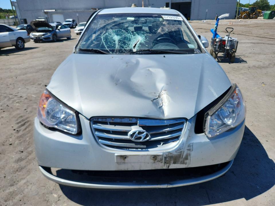 2010 Hyundai Elantra VIN KMHDU4AD8AU972742 COPART salvage auction — FRONT END, Va - Cert Of Title - Salvage, sold $250 on 2026-07-29 (photo 5)
