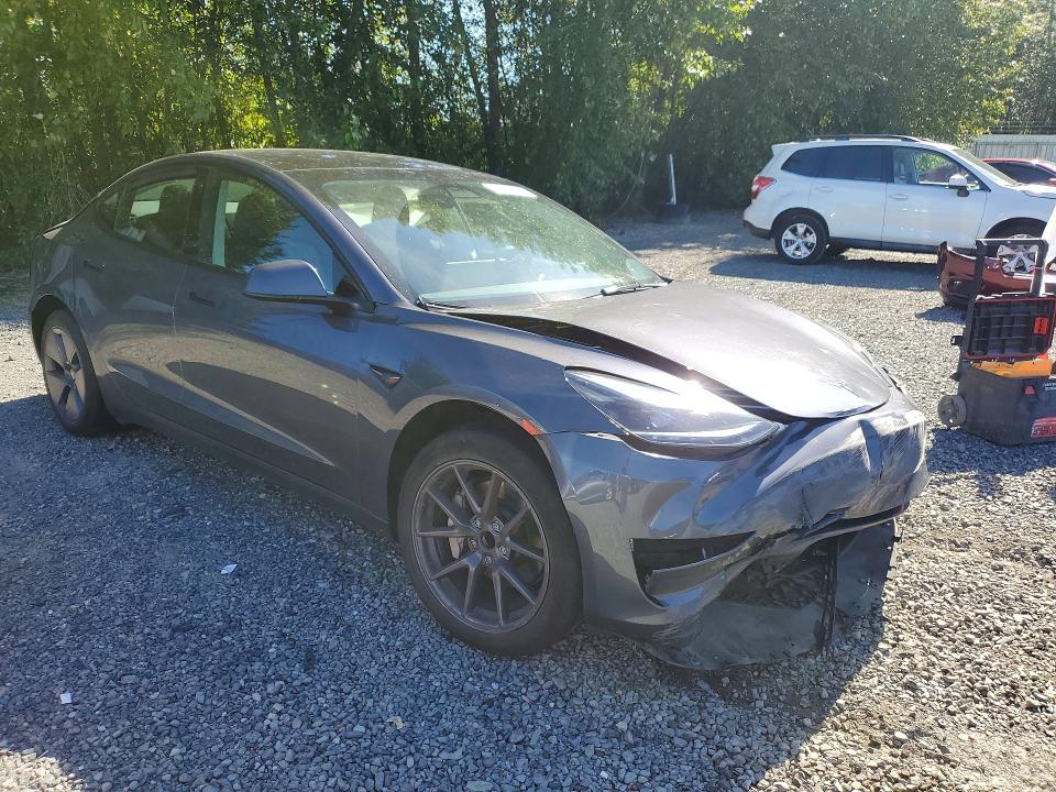 2023 Tesla Model 3 VIN 5YJ3E1EA2PF694353 COPART salvage auction — FRONT END, WA - BILL OF SALE, sold $6,500 on 2026-07-27 (photo 4)
