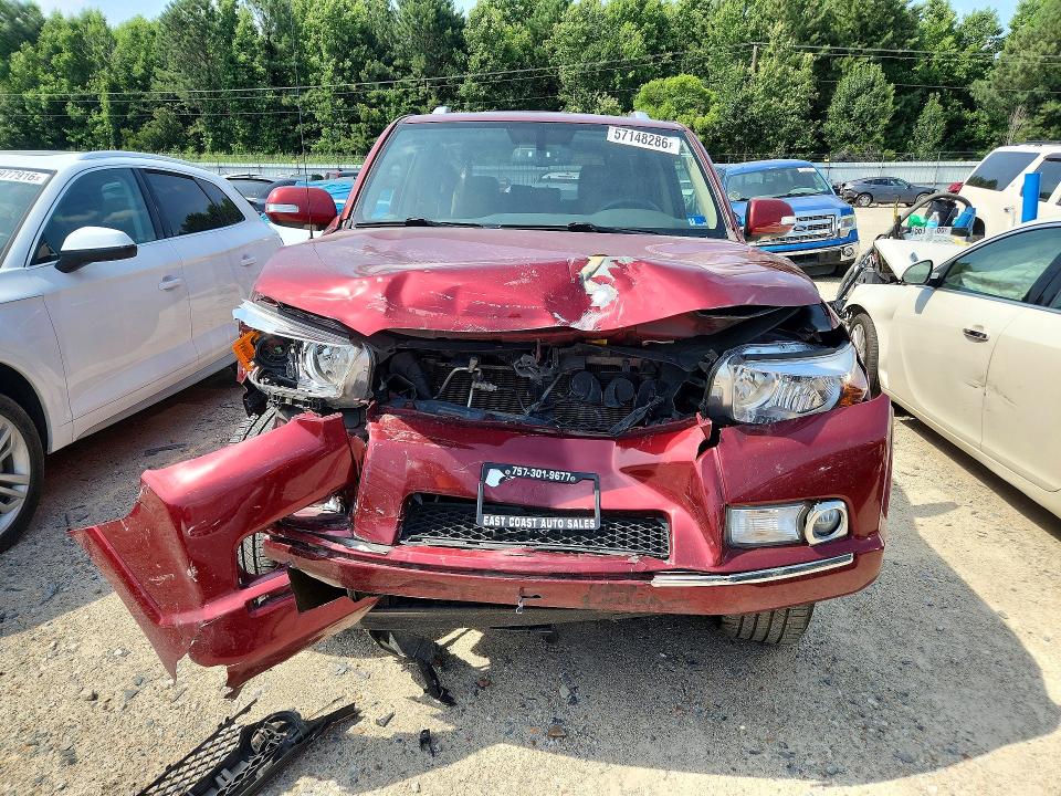 2011 Toyota 4runner VIN JTEBU5JR4B5038971 COPART salvage auction — FRONT END, Va - Certificate Of Title, sold $3,100 on 2026-07-28 (photo 5)