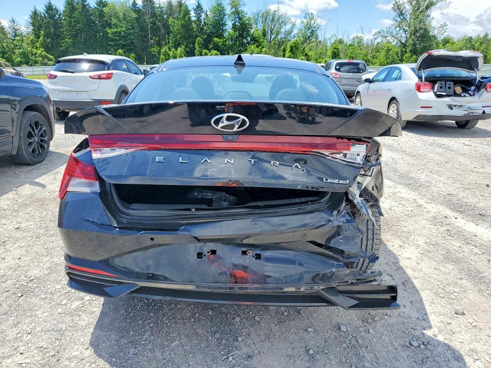 2022 Hyundai Elantra VIN KMHLP4AG7NU293886 COPART salvage auction — REAR END, Ny - Mv-907A Salvage Certificate, sold $4,600 on 2026-07-20 (photo 6)