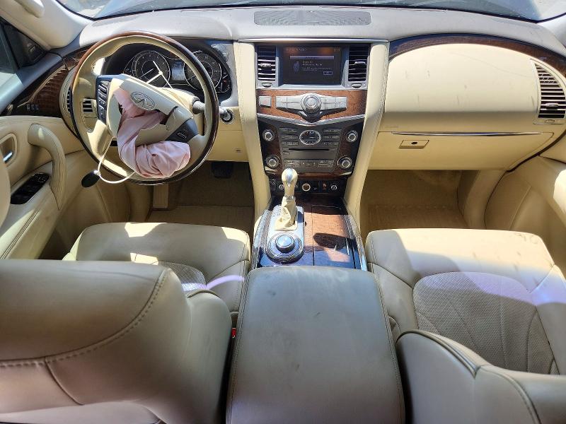2012 Infiniti Qx56 VIN JN8AZ2NC3C9316540 COPART salvage auction — FRONT END, Ok - Cert Of Title-Salvage, sold $875 on 2026-07-15 (photo 8)