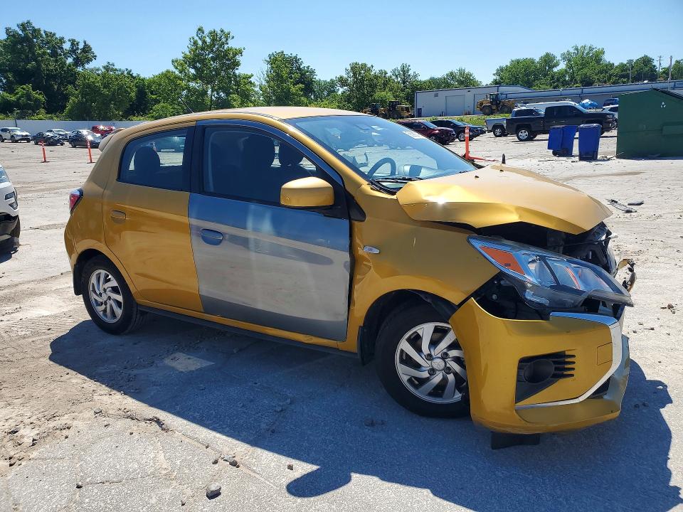 2022 Mitsubishi Mirage VIN ML32AUHJ9NH002769 COPART salvage auction — FRONT END, MO - SALVAGE CERTIFICATE OF TITLE, sold $0 on 2026-09-26 (photo 4)