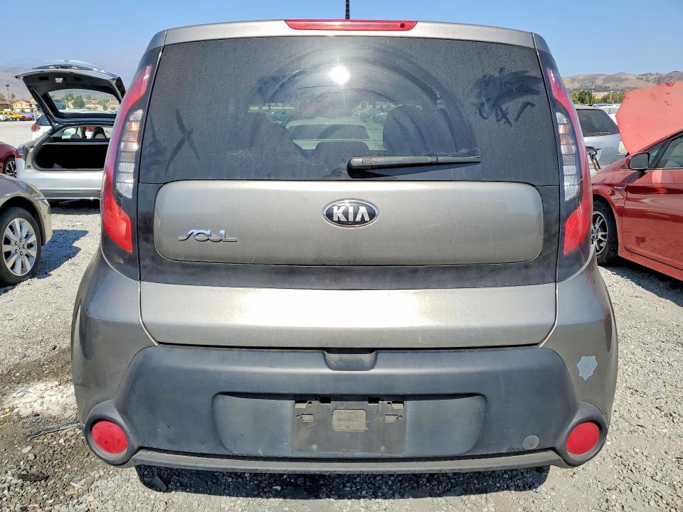 2015 Kia Soul VIN KNDJP3A57F7202958 COPART salvage auction — MECHANICAL, Ca - Dis/Dlr/Exp App For Dup Clean, sold $800 on 2026-07-29 (photo 6)