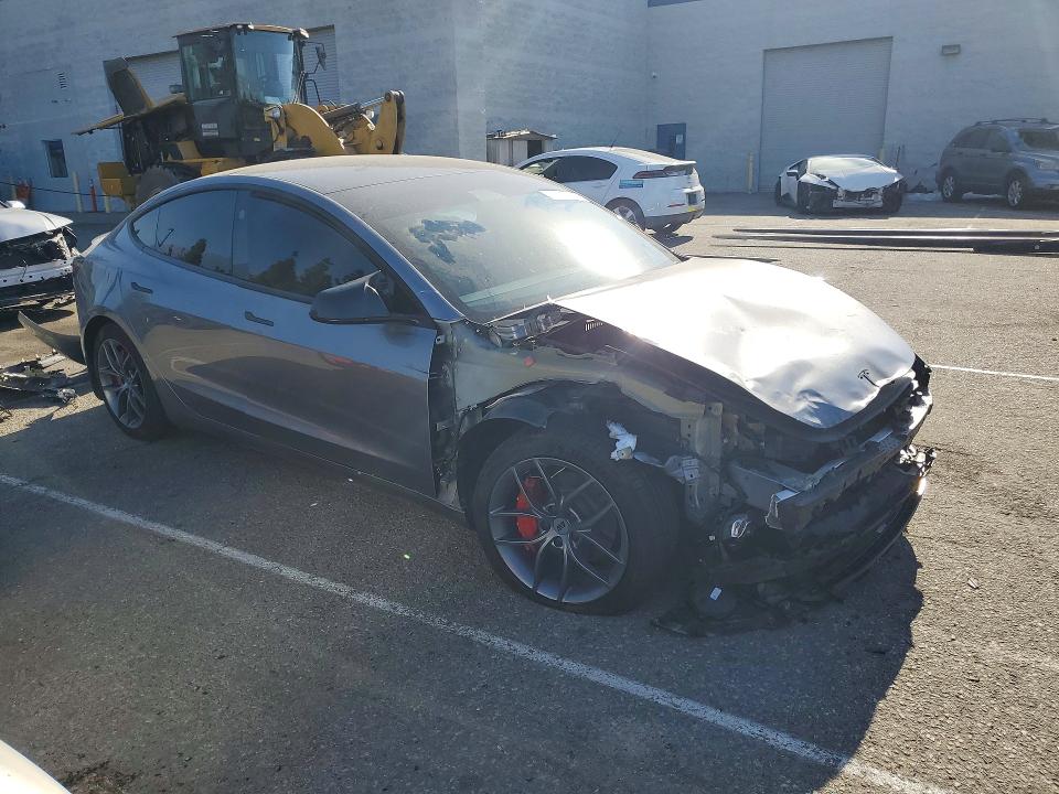 2025 Tesla VIN 5YJ3E1EB3SF927285 COPART salvage auction — FRONT END, CA - SALVAGE CERTIFICATE, sold $325 on 2026-07-28 (photo 4)