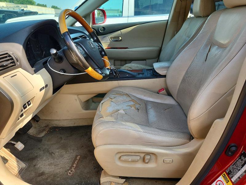 2010 Lexus Rx 350 VIN 2T2BK1BAXAC069263 COPART salvage auction — FRONT END, Ct - Cert Of Title-Salvage, sold $4,000 on 2026-07-02 (photo 7)