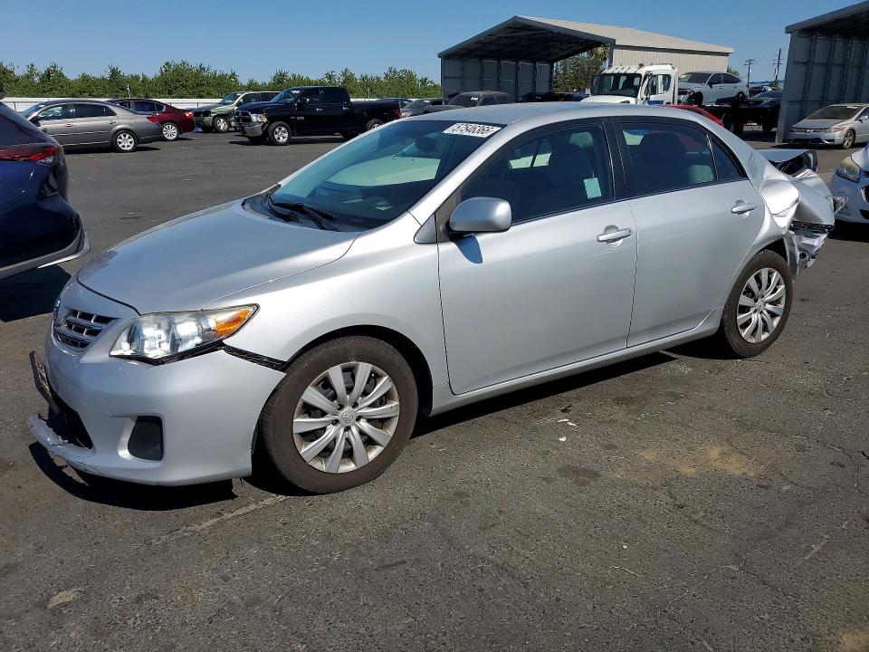 2013 Toyota Corolla VIN 2T1BU4EE3DC987729 COPART salvage auction — REAR END, Ca - Salvage Certificate, sold $2,150 on 2026-07-02 (photo 1)