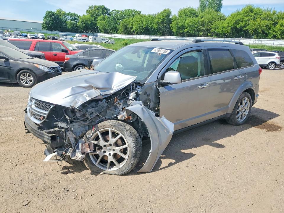 2018 Dodge Journey VIN 3C4PDDFG9JT301286 COPART salvage auction — FRONT END, Mi - Certificate Of Title, sold $700 on 2026-08-12 (photo 1)