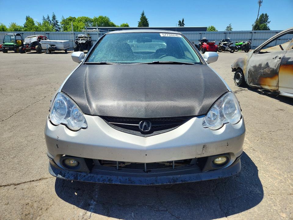 2002 Acura Rsx VIN JH4DC54802C007102 COPART salvage auction — REAR END, Or - Salvage Title Certificate, sold $125 on 2026-08-03 (photo 5)