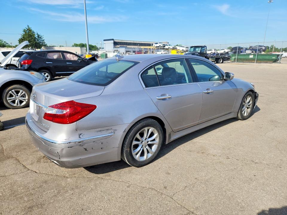 2013 Hyundai Genesis VIN KMHGC4DD0DU250245 COPART salvage auction — FRONT END, Oh - Cert Of Title-Salvage, sold $1,650 on 2026-07-17 (photo 3)