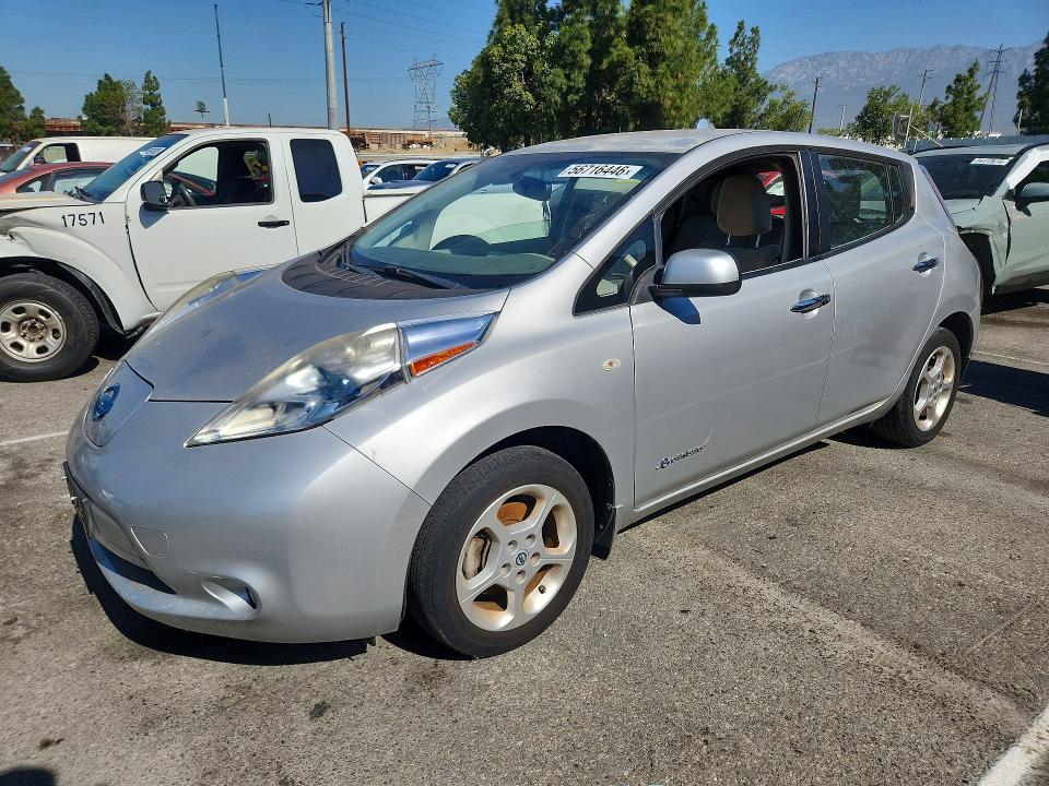 2012 Nissan Leaf VIN JN1AZ0CP7CT025471 COPART salvage auction — NORMAL WEAR, Ca - Dis/Dlr/Exp Only Clean Title (P), sold $325 on 2026-07-07 (photo 1)