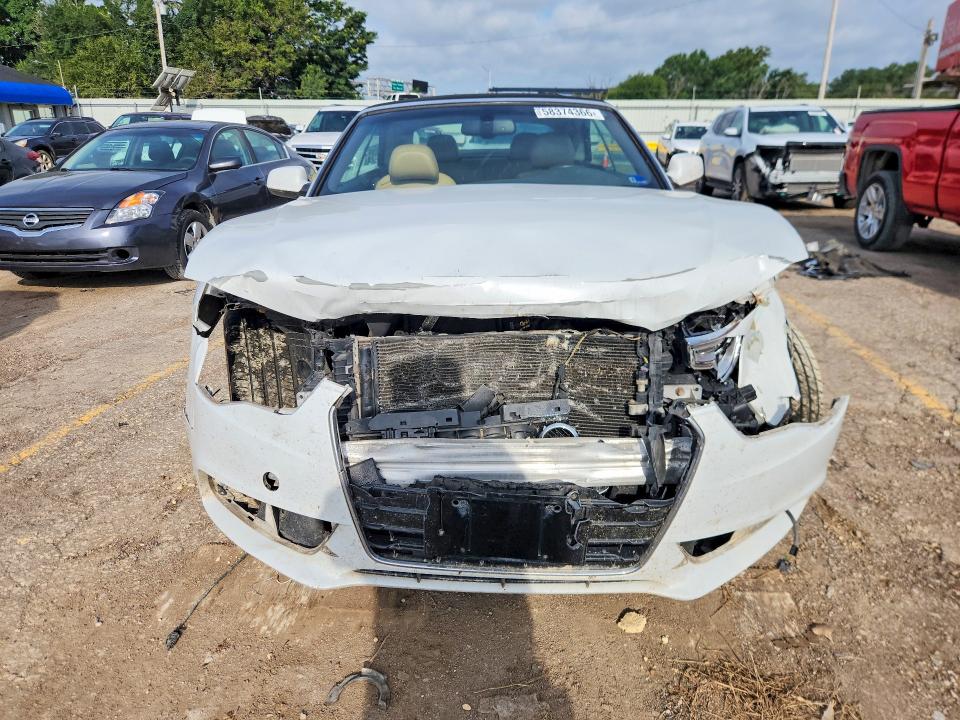 2013 Audi A5 VIN WAULFAFH3DN015614 COPART salvage auction — FRONT END, Va - Cert Of Title - Salvage, sold $275 on 2026-07-27 (photo 5)