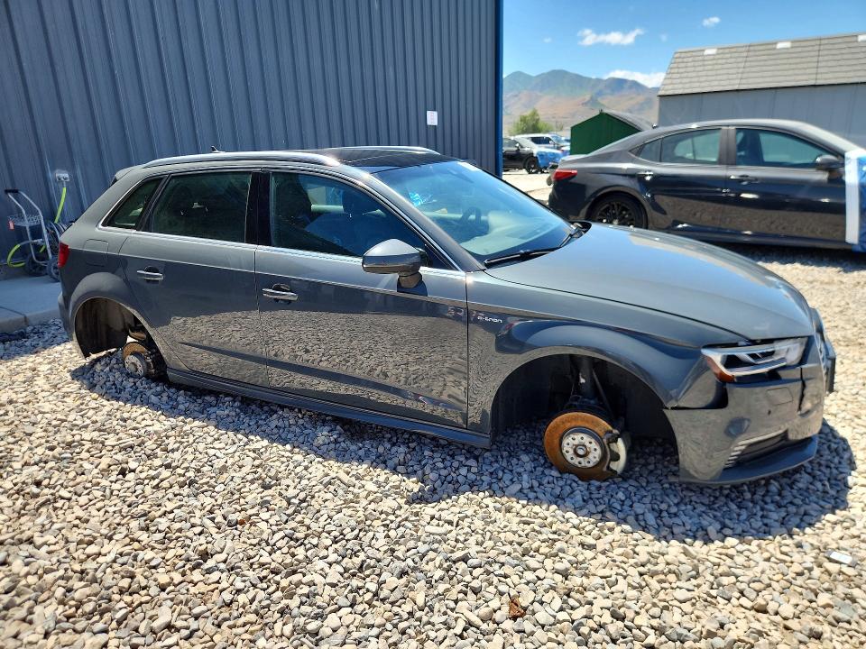 2018 Audi A3 e-tron VIN WAUSPBFF6JA057209 COPART salvage auction — FRONT END, Ut - Certificate Of Title, sold $3,950 on 2026-07-07 (photo 4)