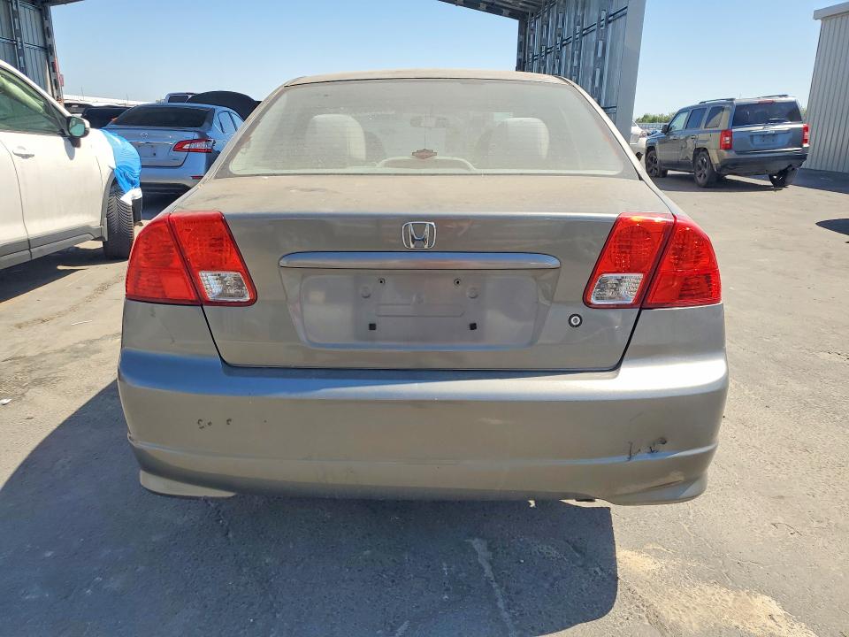 2005 Honda Civic VIN JHMES16535S006278 COPART salvage auction — REAR END, CA - SALVAGE CERTIFICATE, sold $625 on 2026-07-09 (photo 6)