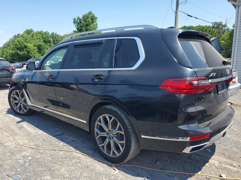 2019 BMW X7 VIN 5UXCX4C54KLS36044 COPART salvage auction — FRONT END, Pa - Certificate Of Salvage, sold $175 on 2026-07-30 (photo 2)