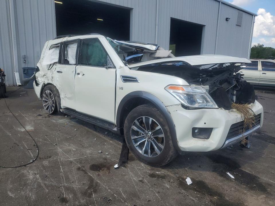 2018 Nissan Armada VIN JN8AY2ND6J9054361 COPART salvage auction — ROLLOVER, Fl - Certificate Of Destruction, sold $1,400 on 2026-07-15 (photo 4)