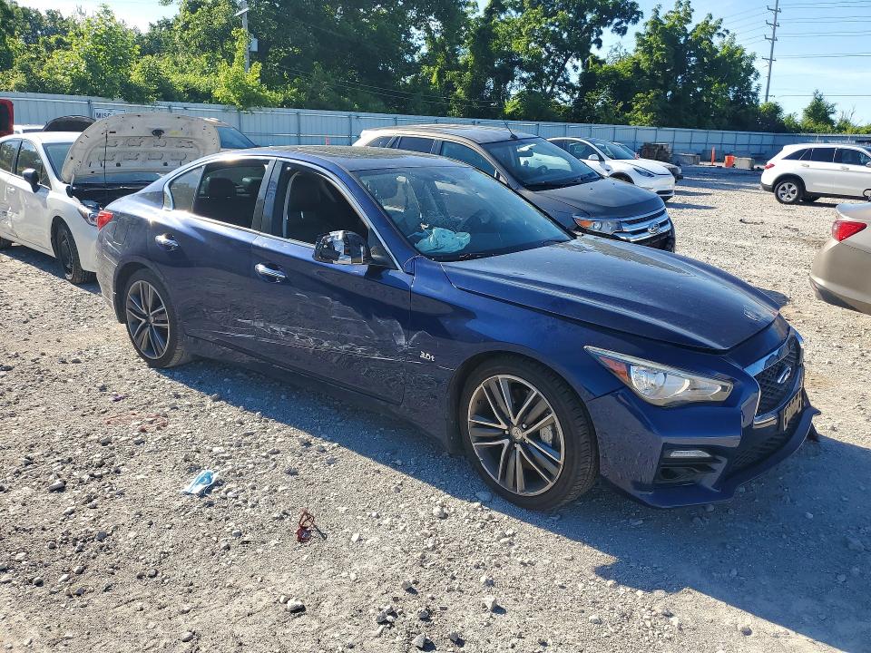 2017 Infiniti Q50 VIN JN1EV7AR3HM839340 COPART salvage auction — SIDE, Mo - Salvage Certificate Of Title, sold $2,900 on 2026-07-31 (photo 4)