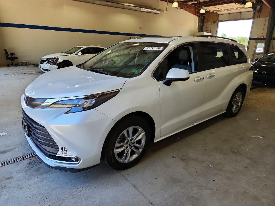 2024 Toyota Sienna VIN 5TDJRKEC2RS183520 COPART salvage auction — REAR END, Va - Cert Of Title - Salvage, sold $18,800 on 2026-07-07 (photo 1)