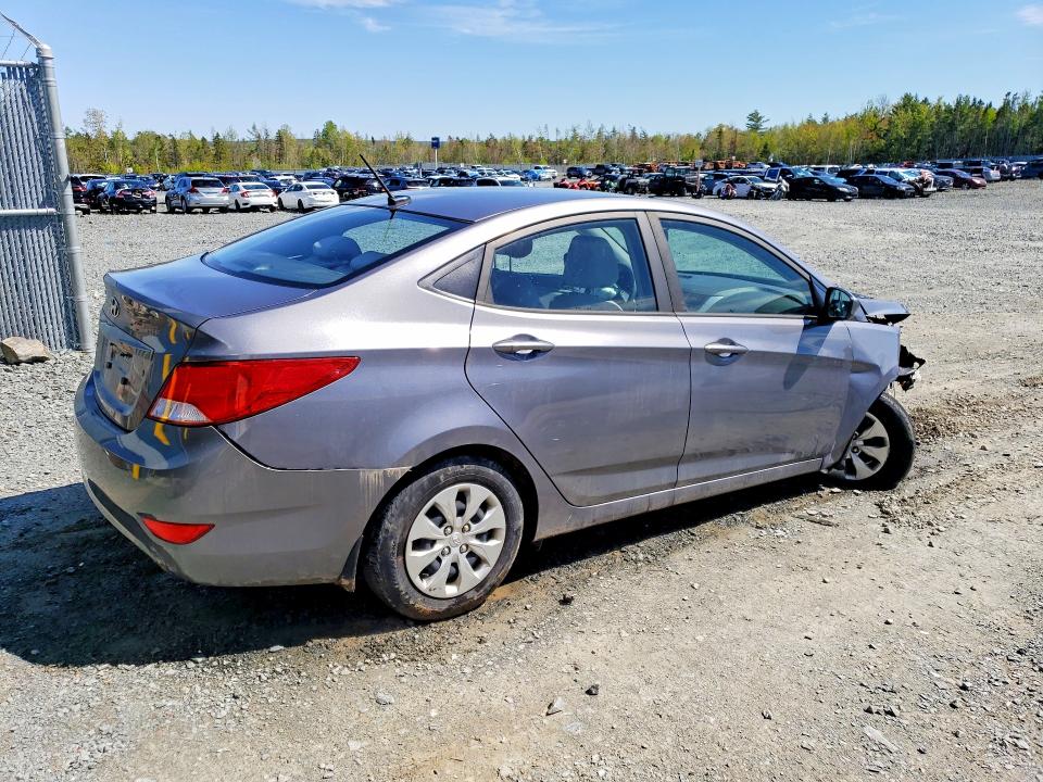 2017 Hyundai Accent VIN KMHCT4AEXHU301686 COPART salvage auction — FRONT END, NS - SALVAGE TITLE, sold $400 on 2026-07-02 (photo 3)