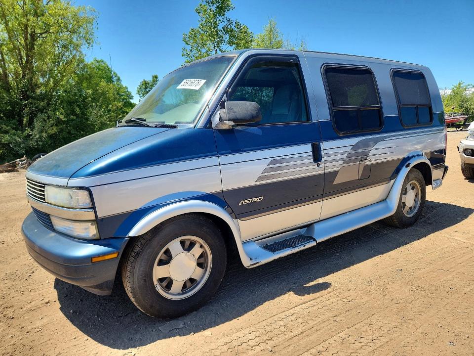 2002 Chevrolet Astro VIN 1GBDM19X12B156104 COPART salvage auction — HAIL, Oh - Cert Of Title-Salvage, sold $375 on 2026-07-09 (photo 1)