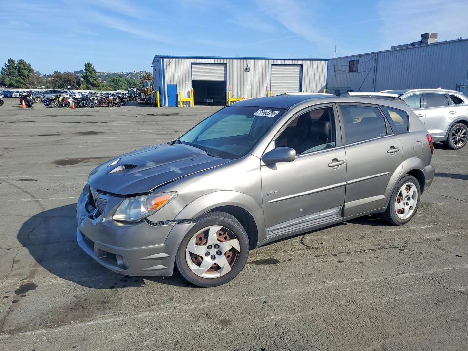 2005 Pontiac Vibe VIN 5Y2SL63825Z462535 COPART salvage auction — FRONT END, Ca - Salvage Certificate, sold $750 on 2026-07-06 (photo 1)
