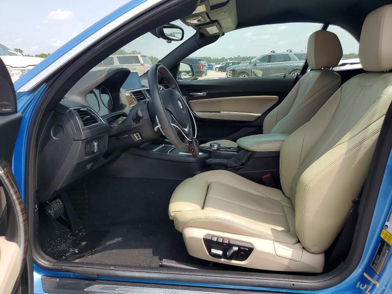 2018 BMW 2er VIN WBA2M7C55JVA97648 COPART salvage auction — WATER/FLOOD, Tx - Salvage Title-Flood Damage, sold $7,200 on 2026-07-14 (photo 7)