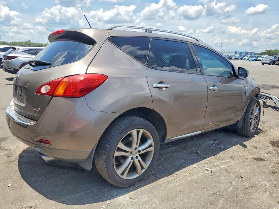 2010 Nissan Murano VIN JN8AZ1MU1AW008544 COPART salvage auction — FRONT END, FL - CERTIFICATE OF DESTRUCTION, sold $275 on 2026-07-22 (photo 3)