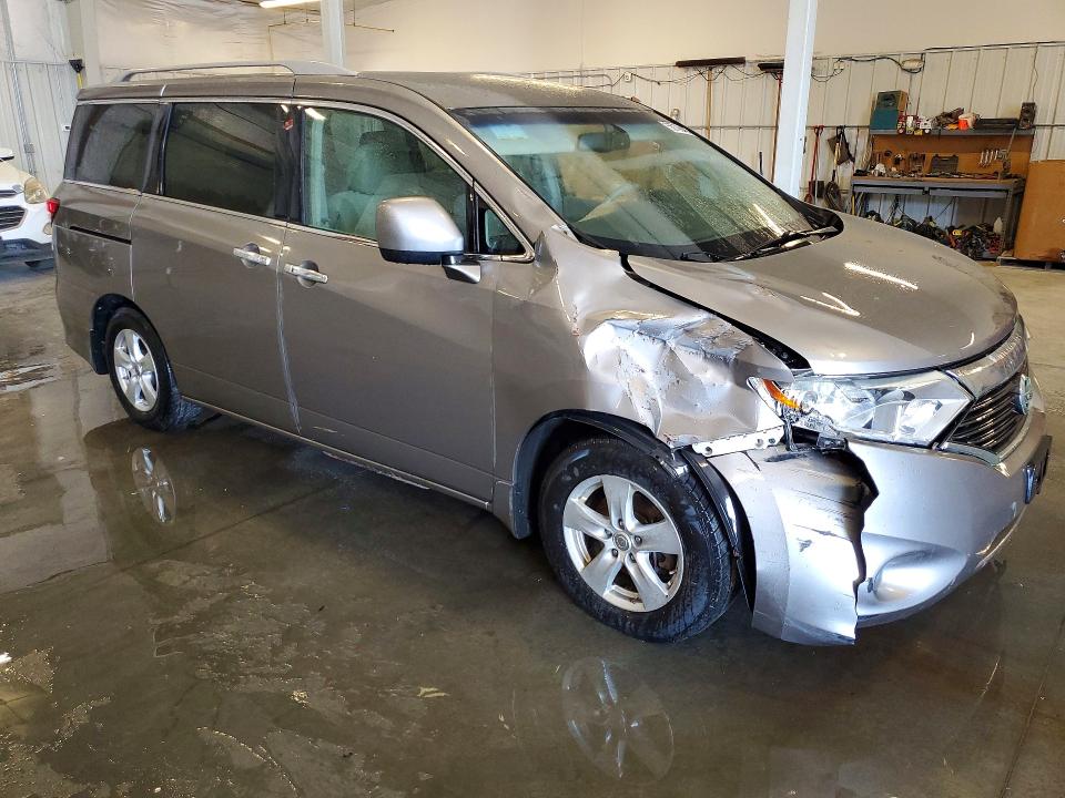 2011 Nissan Quest VIN JN8AE2KP1B9008168 COPART salvage auction — FRONT END, Mn - Cert Of Title-Prior Salvage, sold $475 on 2026-07-20 (photo 4)