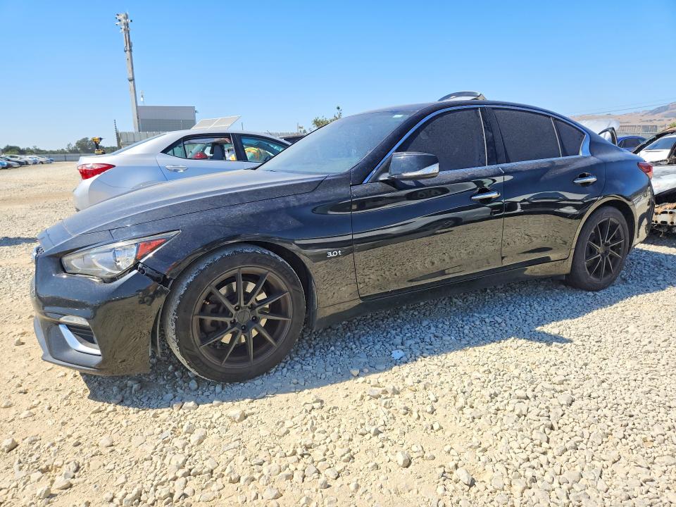 2018 Infiniti Q50 VIN JN1EV7APXJM356237 COPART salvage auction — VANDALISM, Ca - Salvage Certificate, sold $60 on 2026-07-28 (photo 1)