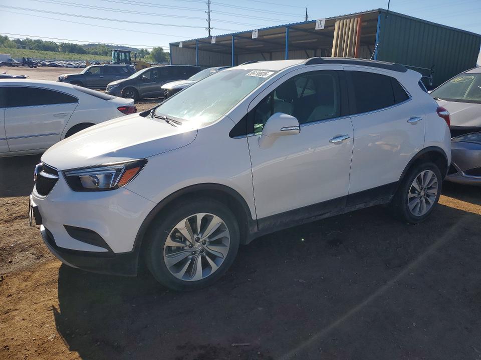 2017 Buick Encore VIN KL4CJESB8HB186466 COPART salvage auction — HAIL, Ks - Cert Of Title-Salvage, sold $275 on 2026-07-27 (photo 1)