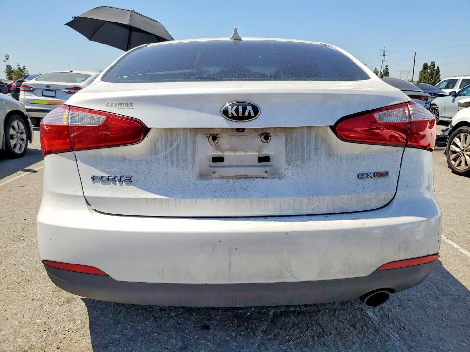 2014 Kia VIN KNAFZ4A86E5084635 COPART salvage auction — FRONT END, Ca - Salvage Certificate, sold $150 on 2026-07-28 (photo 6)