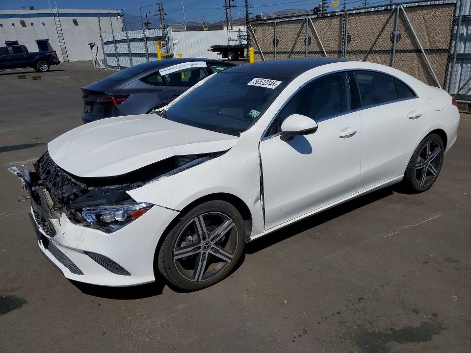 2020 Mercedes-benz Cla-klasse VIN W1K5J4GB4LN089912 COPART salvage auction — FRONT END, Ca - Salvage Certificate, sold $8,200 on 2026-07-08 (photo 1)