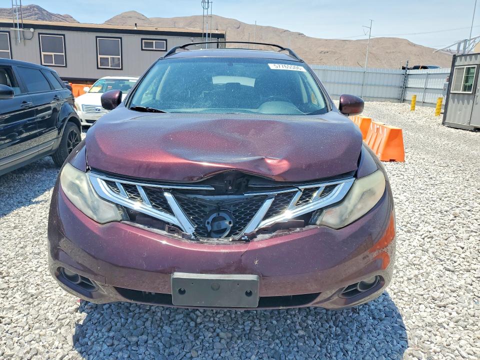 2013 Nissan Murano VIN JN8AZ1MW1DW316206 COPART salvage auction — FRONT END, Nv - Salvage Title, sold $975 on 2026-07-08 (photo 5)