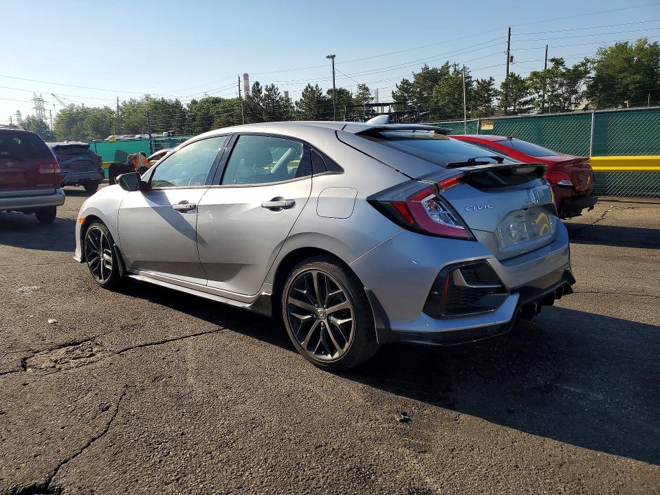 2021 Honda Civic VIN SHHFK7H47MU416959 COPART salvage auction — SIDE, Co - Salvage Title, sold $7,500 on 2026-07-07 (photo 2)