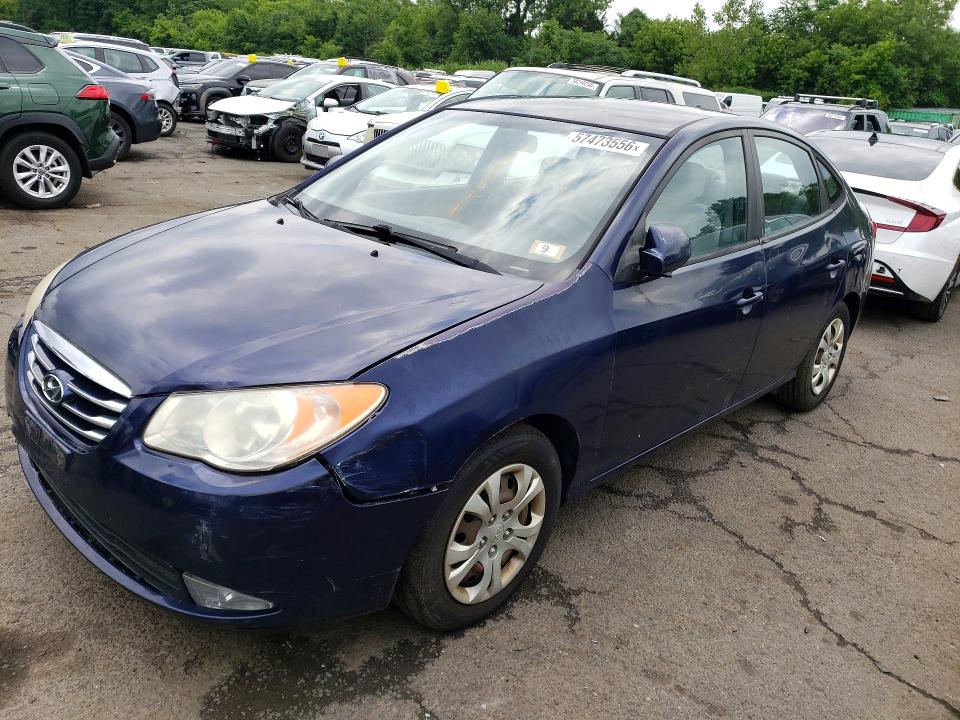 2010 Hyundai Elantra VIN KMHDU4AD8AU940602 COPART salvage auction — FRONT END, CT - CERT OF TITLE-SALVAGE, sold $475 on 2026-07-02 (photo 1)