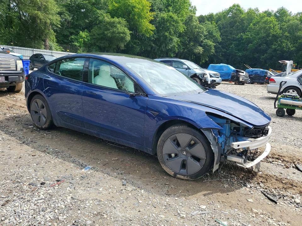 2021 Tesla Model 3 VIN 5YJ3E1EA8MF057088 COPART salvage auction — FRONT END, GA - CERT OF TITLE-SALVAGE, sold $6,600 on 2026-07-28 (photo 4)