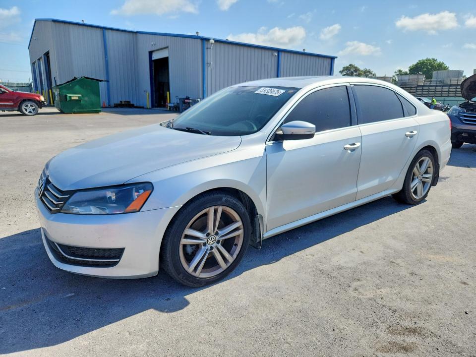 2014 Volkswagen Passat VIN 1VWBS7A31EC108750 COPART salvage auction — FRONT END, OK - CERT OF TITLE-SALVAGE FLOOD, sold $175 on 2026-08-23 (photo 1)