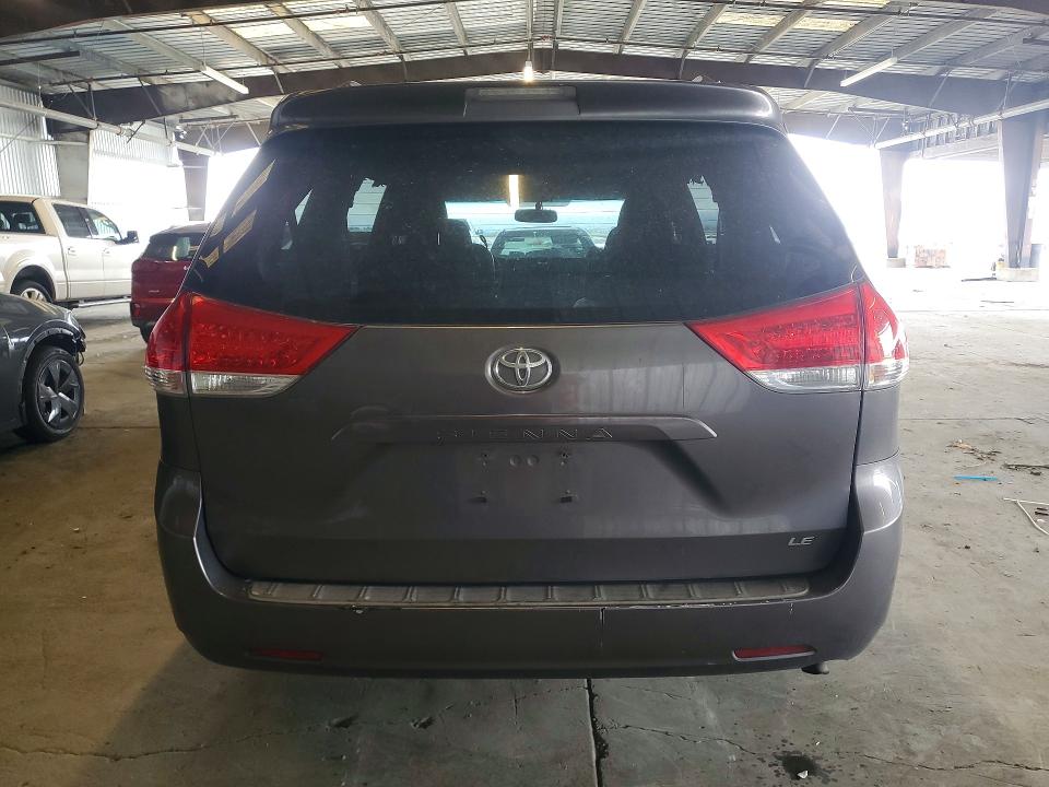 2011 Toyota Sienna VIN 5TDKK3DC5BS050336 COPART salvage auction — FRONT END, Ca - Salvage Certificate, sold $1,200 on 2026-07-27 (photo 6)