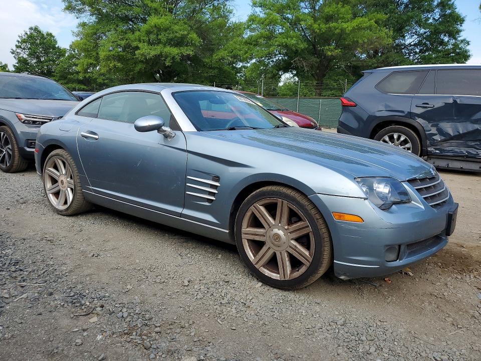 2005 Chrysler Crossfire VIN 1C3AN69L95X055944 COPART salvage auction — REAR END, Ct - Cert Of Title-Salvage, sold $525 on 2026-07-07 (photo 4)
