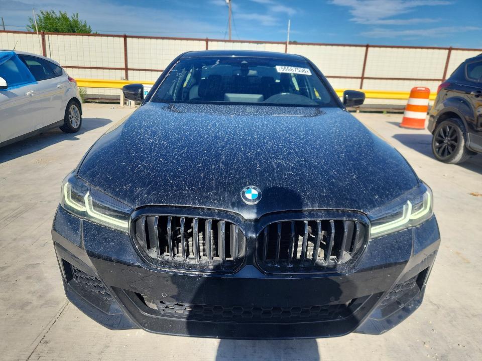 2022 BMW 5er VIN WBA53BH04NWX41749 COPART salvage auction — REAR END, ID - SALVAGE CERTIFICATE OF TITLE, sold $21,800 on 2026-08-11 (photo 5)