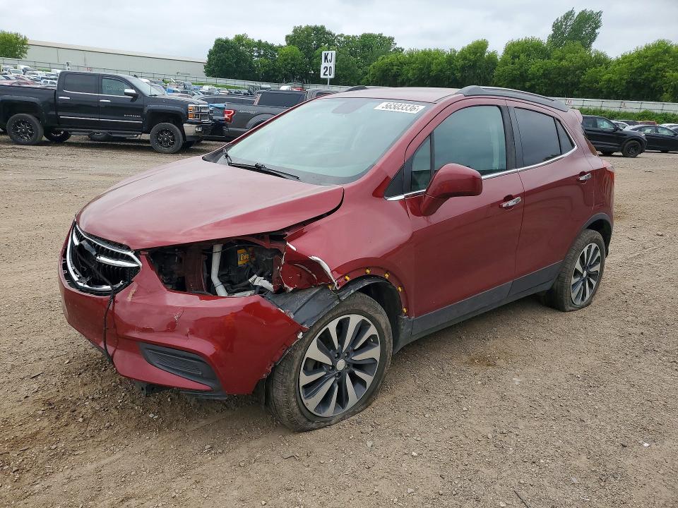 2021 Buick Encore VIN KL4CJESB7MB335864 COPART salvage auction — FRONT END, Mi - Scrap Certificate Of Title, sold $1,000 on 2026-07-22 (photo 1)