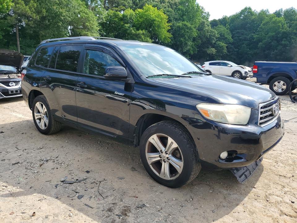 2008 Toyota Highlander VIN JTEES43A982109595 COPART salvage auction — FRONT END, Ga - Cert Of Title-Salvage, sold $2,250 on 2026-07-07 (photo 4)