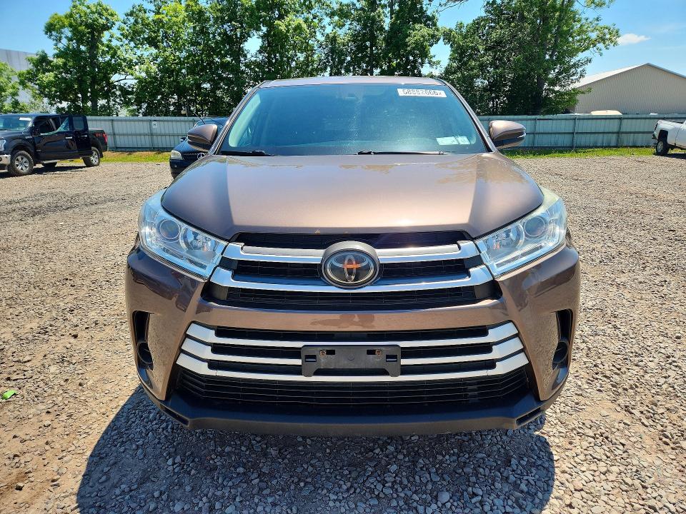 2018 Toyota Highlander VIN 5TDBZRFH4JS872177 COPART salvage auction — SIDE, NY - MV-907A SALVAGE CERTIFICATE, sold $7,000 on 2026-07-06 (photo 5)