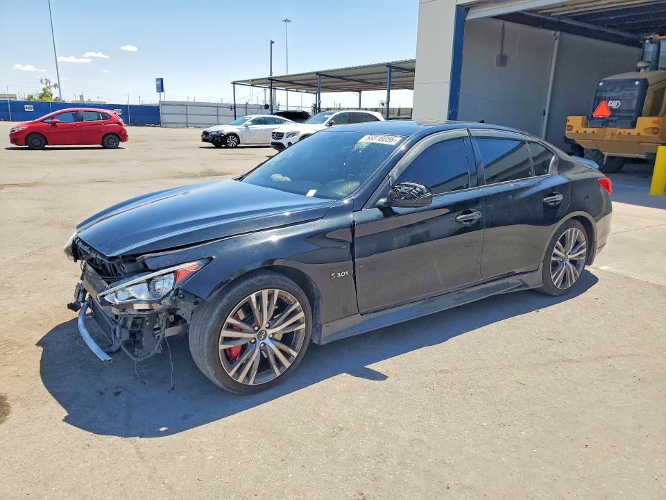 2017 Infiniti Q50 VIN JN1FV7AP3HM850843 COPART salvage auction — FRONT END, Tx - Salvage Vehicle Title, sold $150 on 2026-09-04 (photo 1)