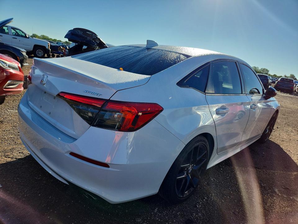 2022 Honda Civic VIN 2HGFE2F51NH602324 COPART salvage auction — SIDE, IL - SALVAGE CERTIFICATE, sold $9,000 on 2026-07-28 (photo 3)