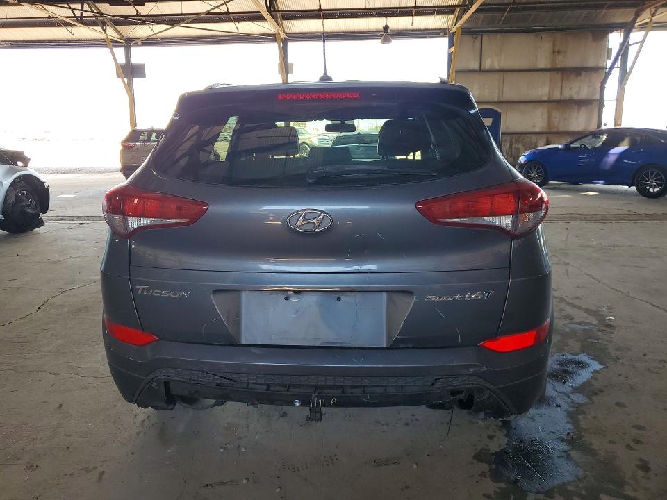 2016 Hyundai Tucson VIN KM8J33A29GU161944 COPART salvage auction — REAR END, Az - Cert Of Title - Salvage, sold $4,150 on 2026-07-20 (photo 6)