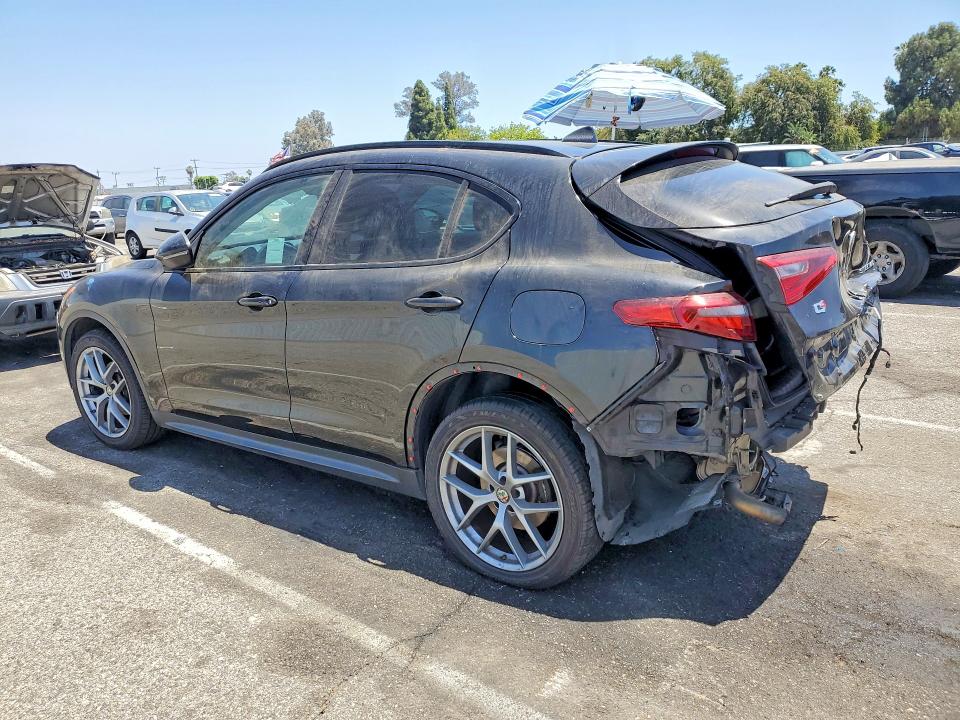 2019 Alfa romeo Stelvio VIN ZASPAKANXK7C41468 COPART salvage auction — REAR END, Ca - Salvage Certificate, sold $3,950 on 2026-07-24 (photo 2)