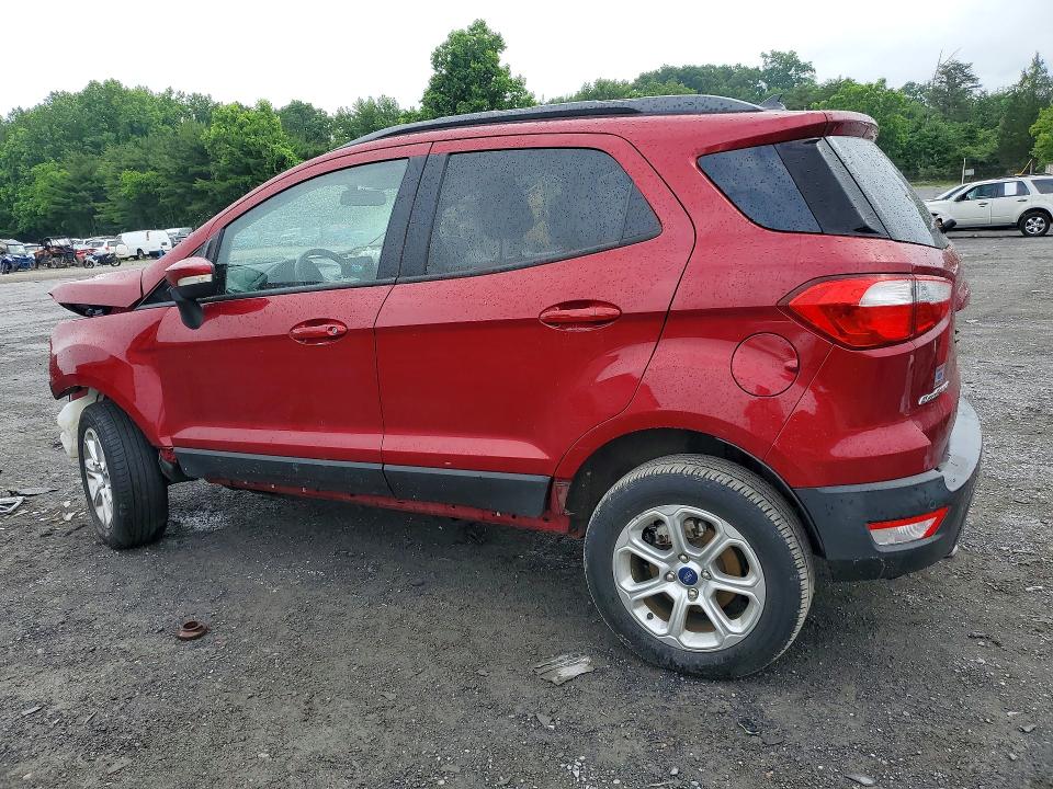 2019 Ford Ecosport VIN MAJ6S3GL5KC305782 COPART salvage auction — FRONT END, Pa - Certificate Of Salvage, sold $725 on 2026-07-27 (photo 2)