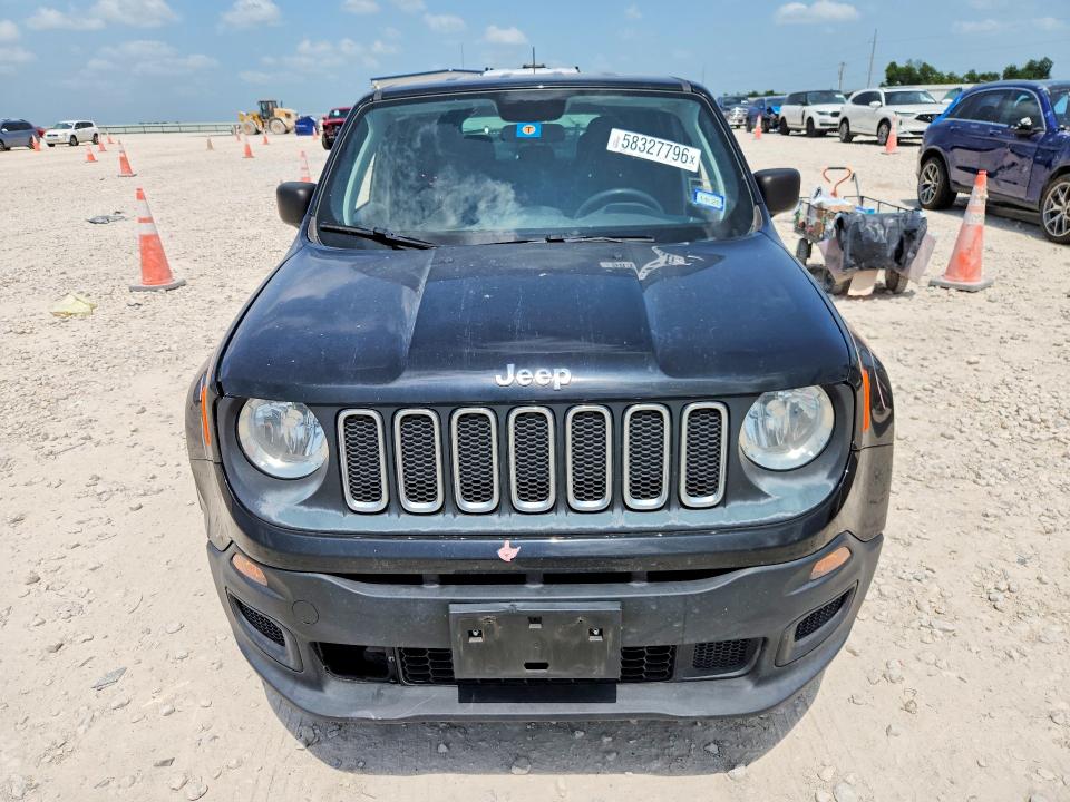 2018 Jeep Renegade VIN ZACCJAAHXJPH06487 COPART salvage auction — REAR END, Tx - Salvage Vehicle Title, sold $1,850 on 2026-07-23 (photo 5)